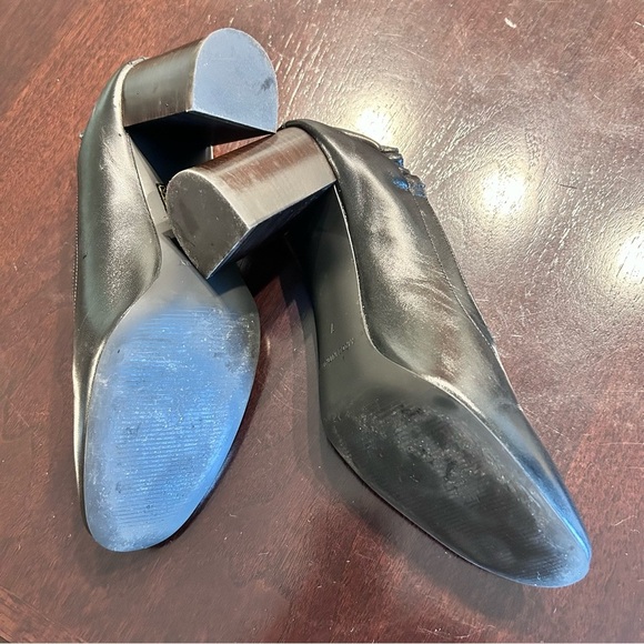 Everlane Day Heel in Black Leather – Classic Ballet Style Pumps, Size 7 - Picture 4 of 6